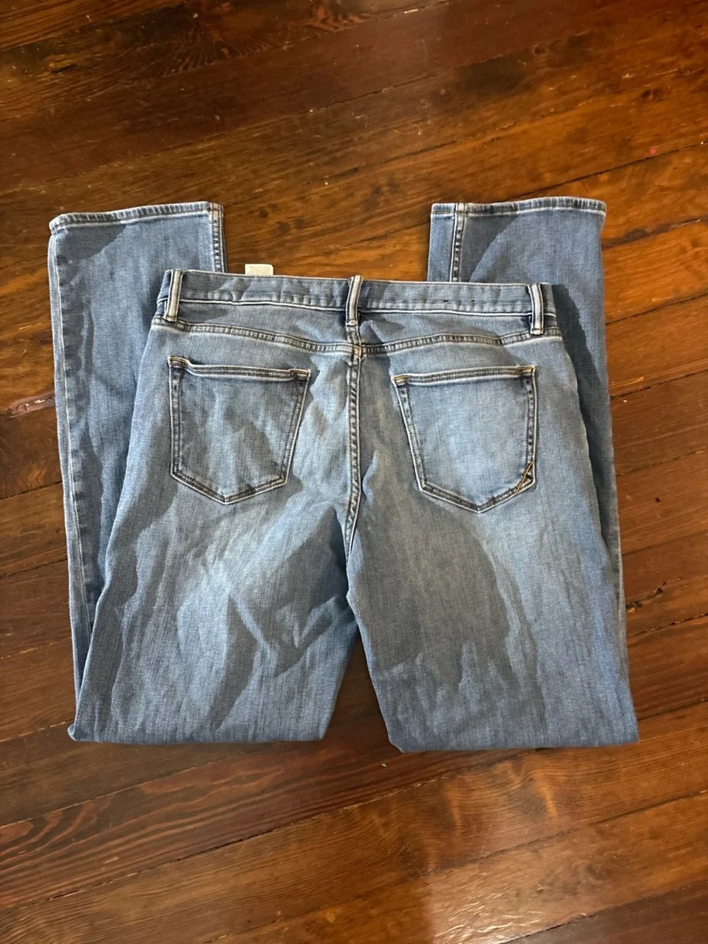 Banana republic blue mid wash straight leg jeans size 35x34
